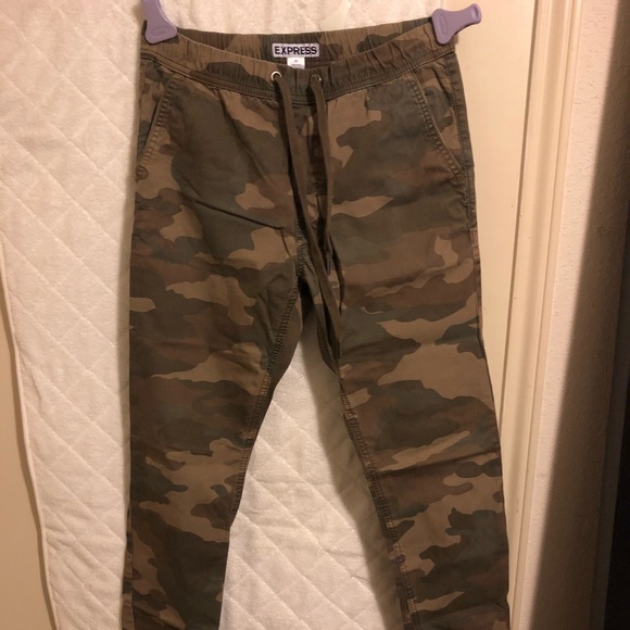 camo chino joggers